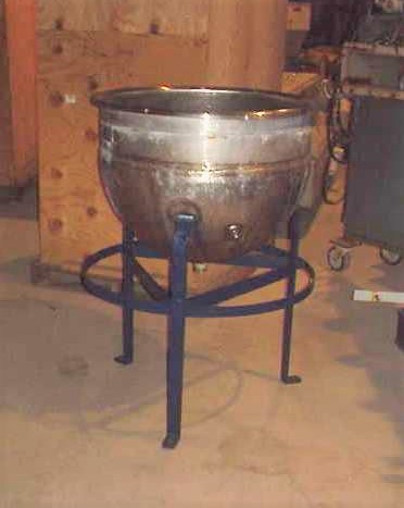 50 gallon Hamilton, Stainless Steel jacketed kettle.  Stainless Steel jacket rated 40 PSI @ 267 degF.  Open top.  30